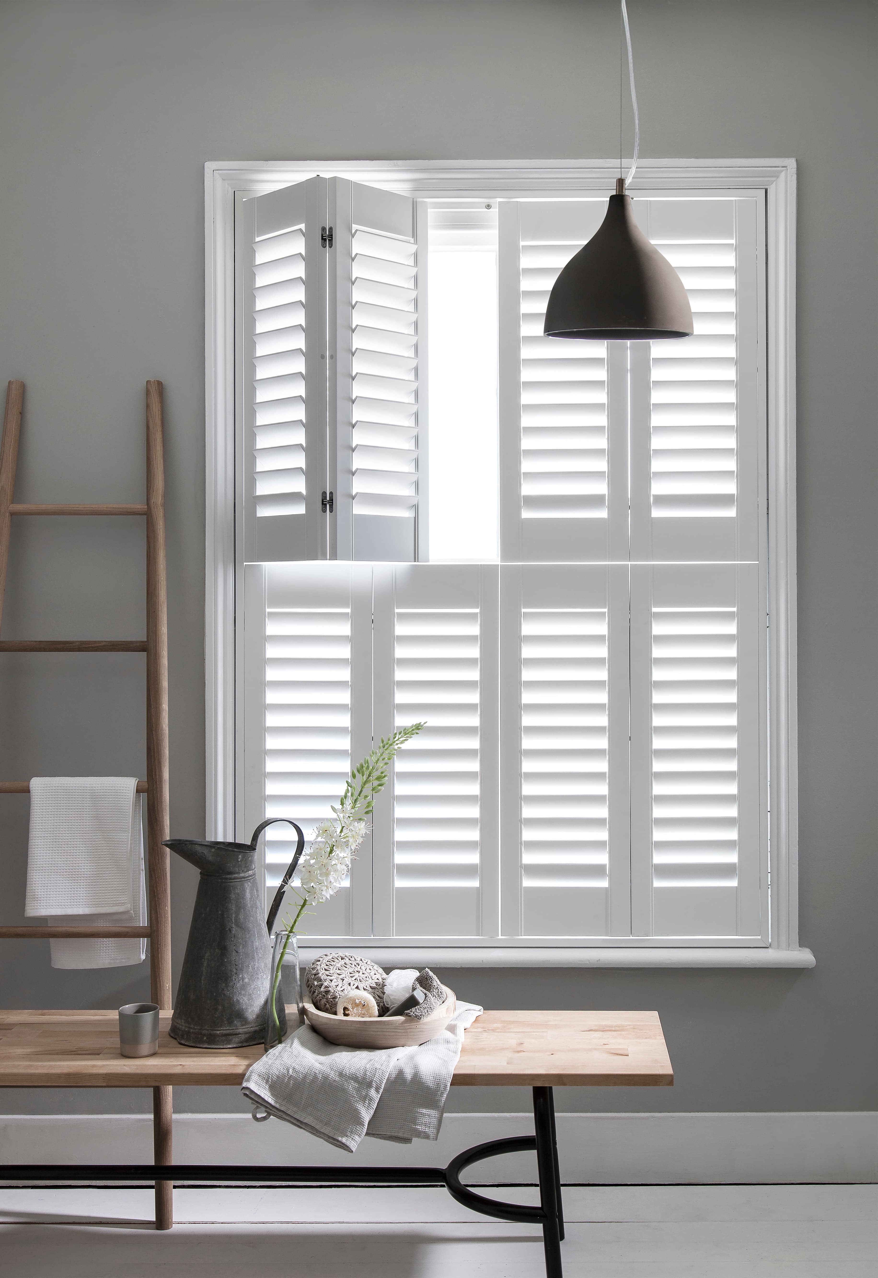 Tier on tier shutters open